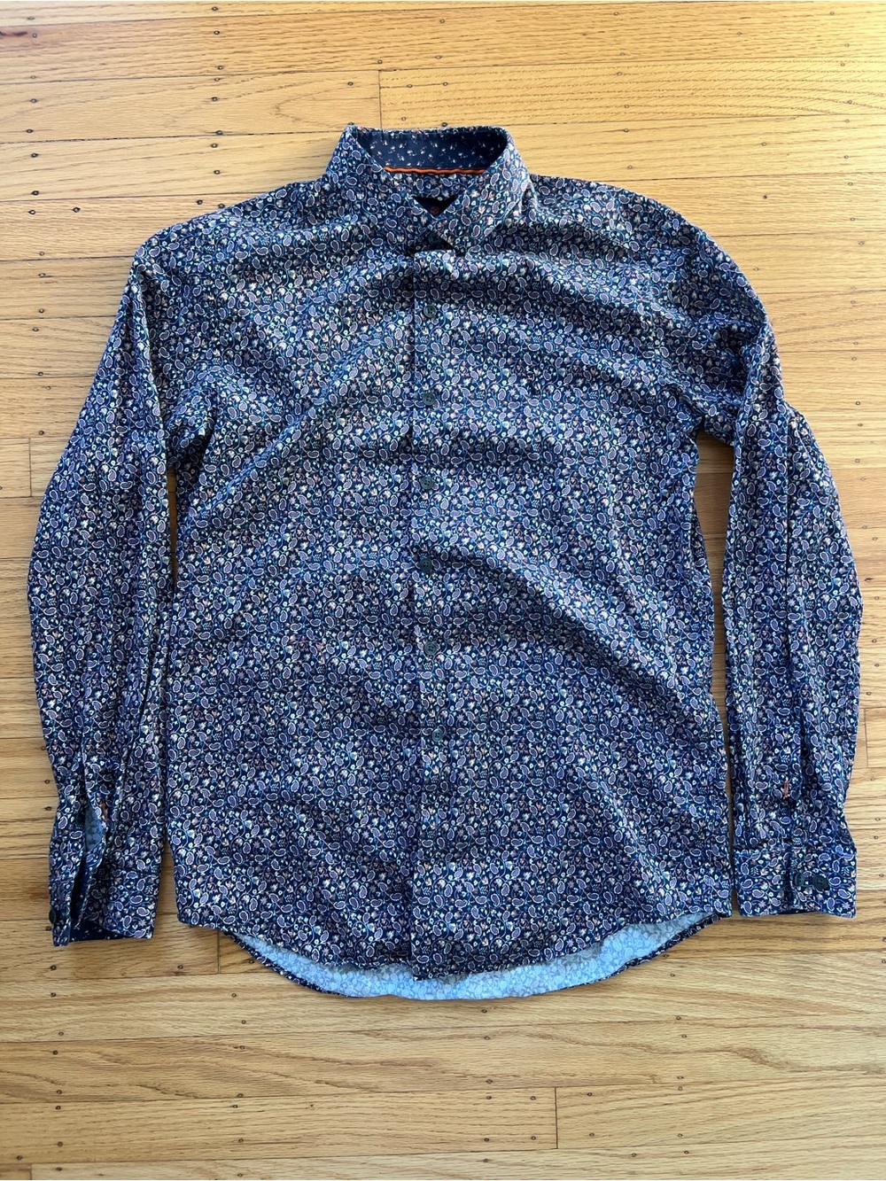 Simon Carter London All Over Print Button Shirt Men’s 40
